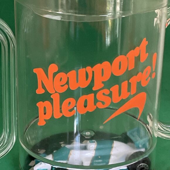 Vtg NEWPORT Cigarettes Grand Prix Racing Car Drinking Glasses Lot of 4 New! - Picture 6 of 9